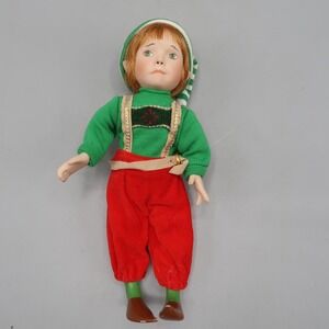Vintage Paradise Galleries Santa's Elves Naughty ELF 8" Porcelain Santa